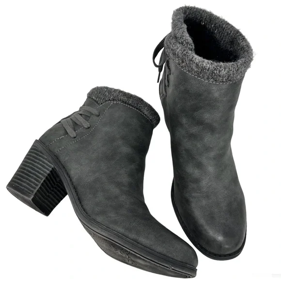 Roxy Dakota Heeled Ankle Booties Dark Gray - Picture 3 of 14